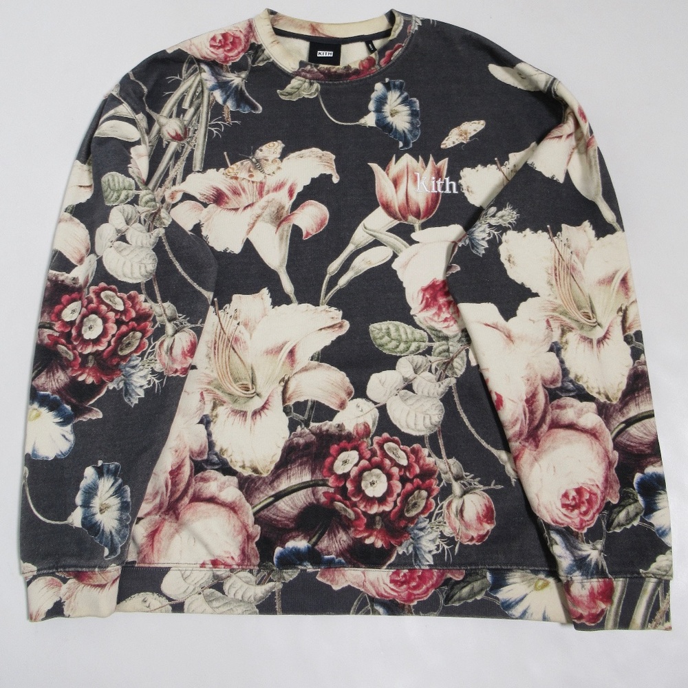 Kith Men's Gardens Of The Mind III Crewneck Black #KH2637 Size M Pullover